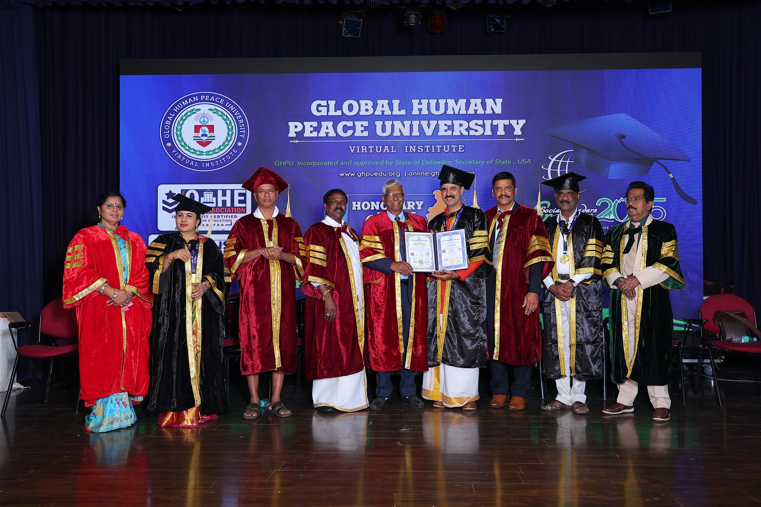 Global Human Peace University - Social Leader's Conference- 2025  Honorary Awards